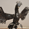 wrought iron phoenix fire bird